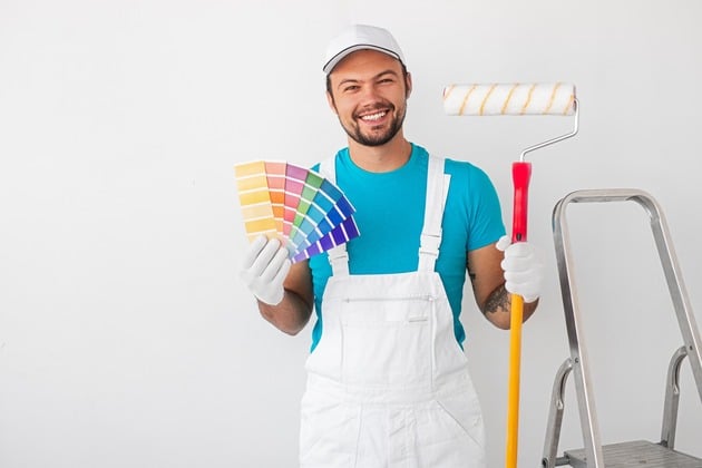 happy painter contractor